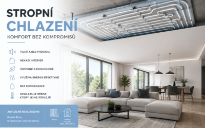 Stropní chlazení – Brno Komín